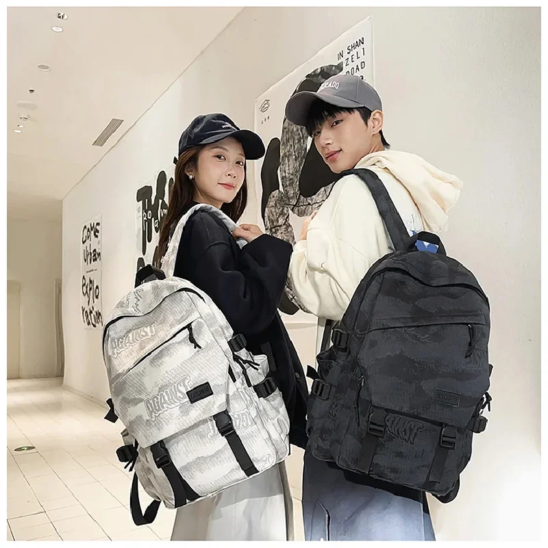Simple Solid Unisex Backpack Large Capacity Harajuku High Street Student Schoolbag Casual Travel Shoulder Bag For Women Men
Simple Solid Unisex Backpack Large Capacity Harajuku High Street Student Schoolbag Casual Travel Shoulder Bag For Women Men