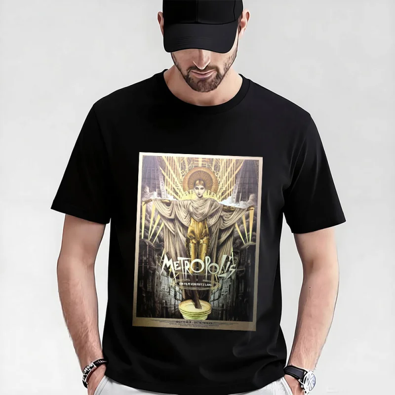 Fritz lang Germany Silent Movie Metropolis t shirt 0521 Cyberpunk Sci-fi Robot Graphic shirt Short Sleeve All size Tee S-6XL
Fritz lang Germany Silent Movie Metropolis t shirt 0521 Cyberpunk Sci-fi Robot Graphic shirt Short Sleeve All size Tee S-6XL