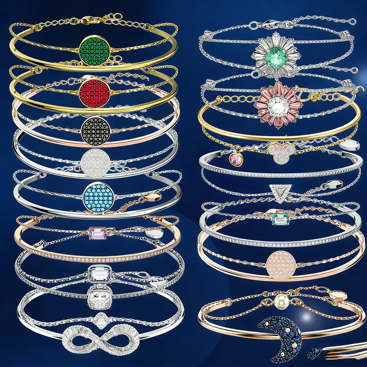 Classic bracelet chain, exquisite and fashionable design, perfect for holiday gifts and women's jewelry.
Classic bracelet chain, exquisite and fashionable design, perfect for holiday gifts and women's jewelry.