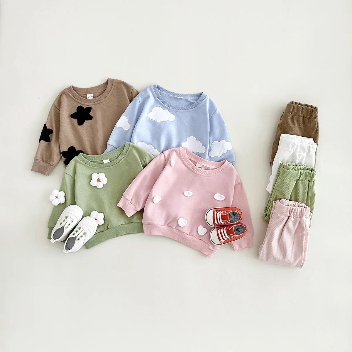 2Pcs Baby Hoodies Set 0-3Y Cute Appliques Pullover+Pants Girls Casual Suit Boys Tracksuit Children's Outfit Spring Baby Clothes
2Pcs Baby Hoodies Set 0-3Y Cute Appliques Pullover+Pants Girls Casual Suit Boys Tracksuit Children's Outfit Spring Baby Clothes