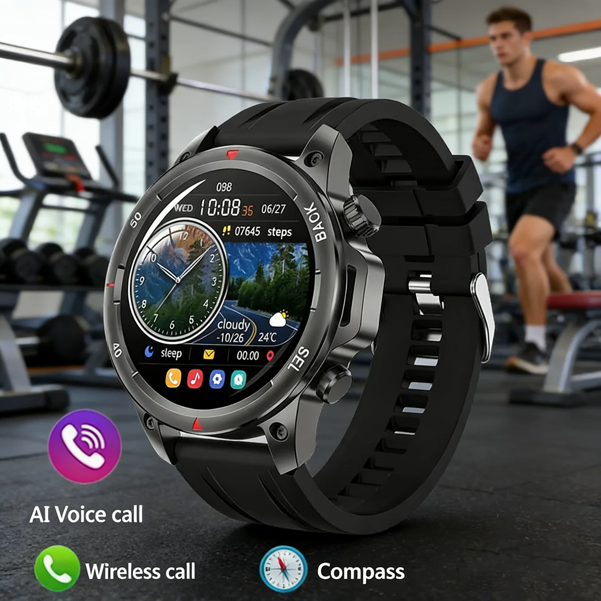 1.53 Inch LED Smart Watch with Strong Light Bluetooth Wireless Call IP67 Waterproof 410mAh Battery Compass NFC Smartwatch
1.53 Inch LED Smart Watch with Strong Light Bluetooth Wireless Call IP67 Waterproof 410mAh Battery Compass NFC Smartwatch