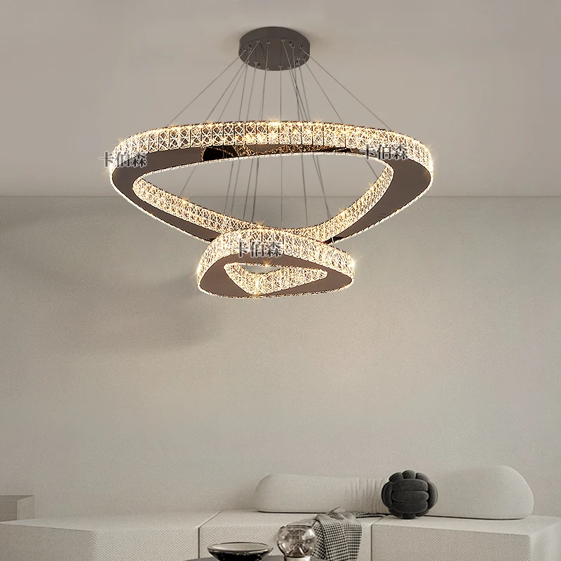Designer Italian living room crystal chandelier full spectrum high-end
Designer Italian living room crystal chandelier full spectrum high-end