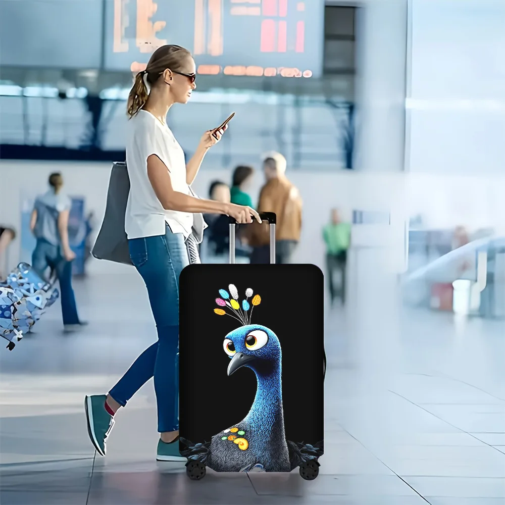 1PC Peacock Print Luggage Cover for luggage sizes 18-32 inches; dust and elastic travel accessories to effectively protect yo
1PC Peacock Print Luggage Cover for luggage sizes 18-32 inches; dust and elastic travel accessories to effectively protect yo