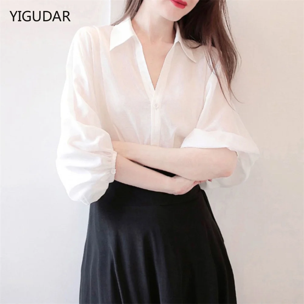 Women Shirts and Blouses 2022 Feminine Blouse Top Long Sleeve Casual White Turn-down Collar OL Style Women Loose Blouses
Women Shirts and Blouses 2022 Feminine Blouse Top Long Sleeve Casual White Turn-down Collar OL Style Women Loose Blouses