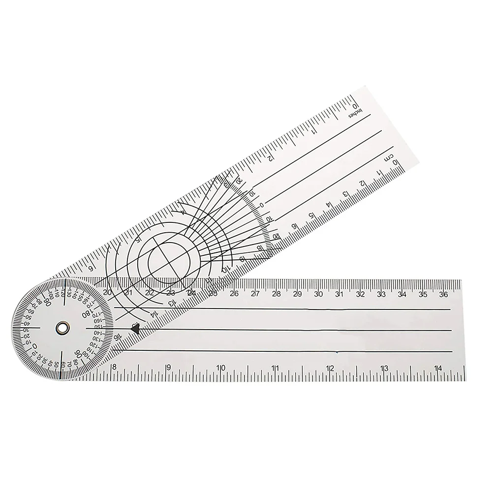 Medical Goniometer PVC 360 Degree Transparent Angle Protractor Ruler Physical Therapy Tool Joint Measurement Evaluation
Medical Goniometer PVC 360 Degree Transparent Angle Protractor Ruler Physical Therapy Tool Joint Measurement Evaluation