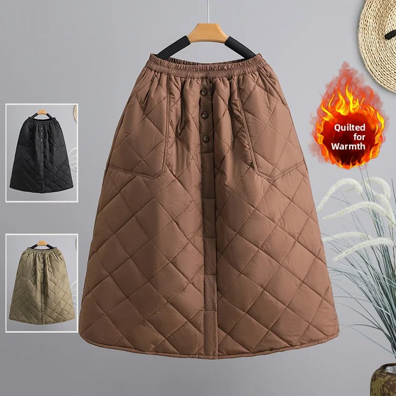 Winter Faion Quilted A-Line Skirt Women's plus Size Casual Windproof Cotton Skirt High Waist Commute Sle Polyester F...
Winter Faion Quilted A-Line Skirt Women's plus Size Casual Windproof Cotton Skirt High Waist Commute Sle Polyester F...
