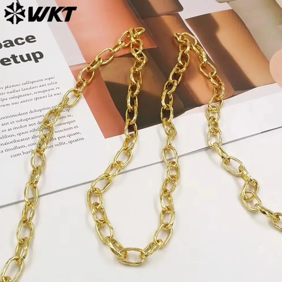 WT-BC275 Тонкая и прочная цепочка из желтой латуни с текстурой, овальной формы, оптовая продажа, фурнитура для ювелирных изделий, пять метров, в наличии
WT-BC275 Тонкая и прочная цепочка из желтой латуни с текстурой, овальной формы, оптовая продажа, фурнитура для ювелирных изделий, пять метров, в наличии