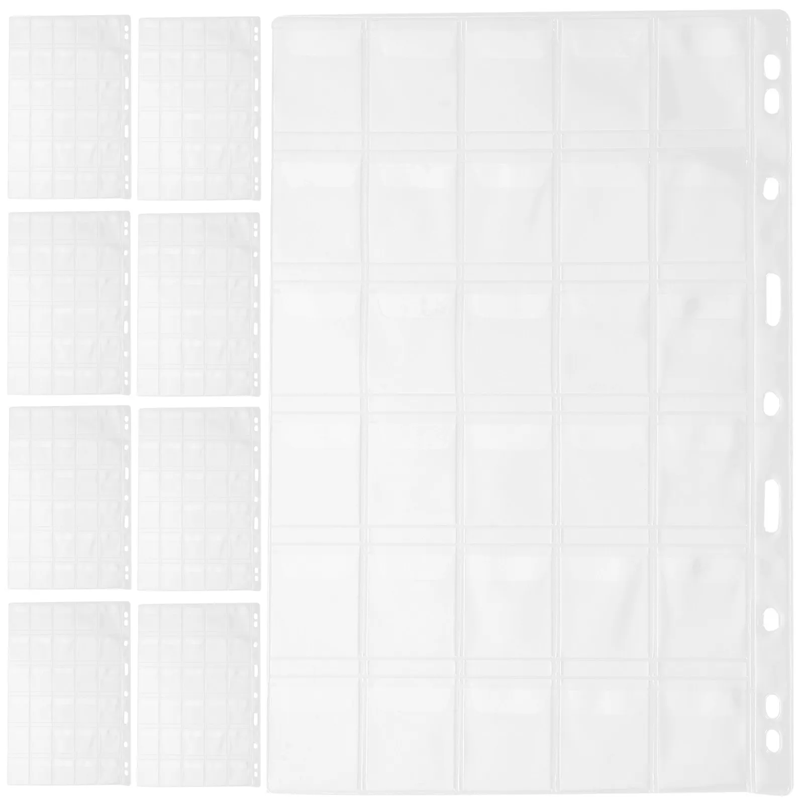 10 Pieces Coin Binder Pages Clear Plastic Coin Collecting Sheets Storage Inserts for Coins Currency Stamps Album Protector
10 Pieces Coin Binder Pages Clear Plastic Coin Collecting Sheets Storage Inserts for Coins Currency Stamps Album Protector