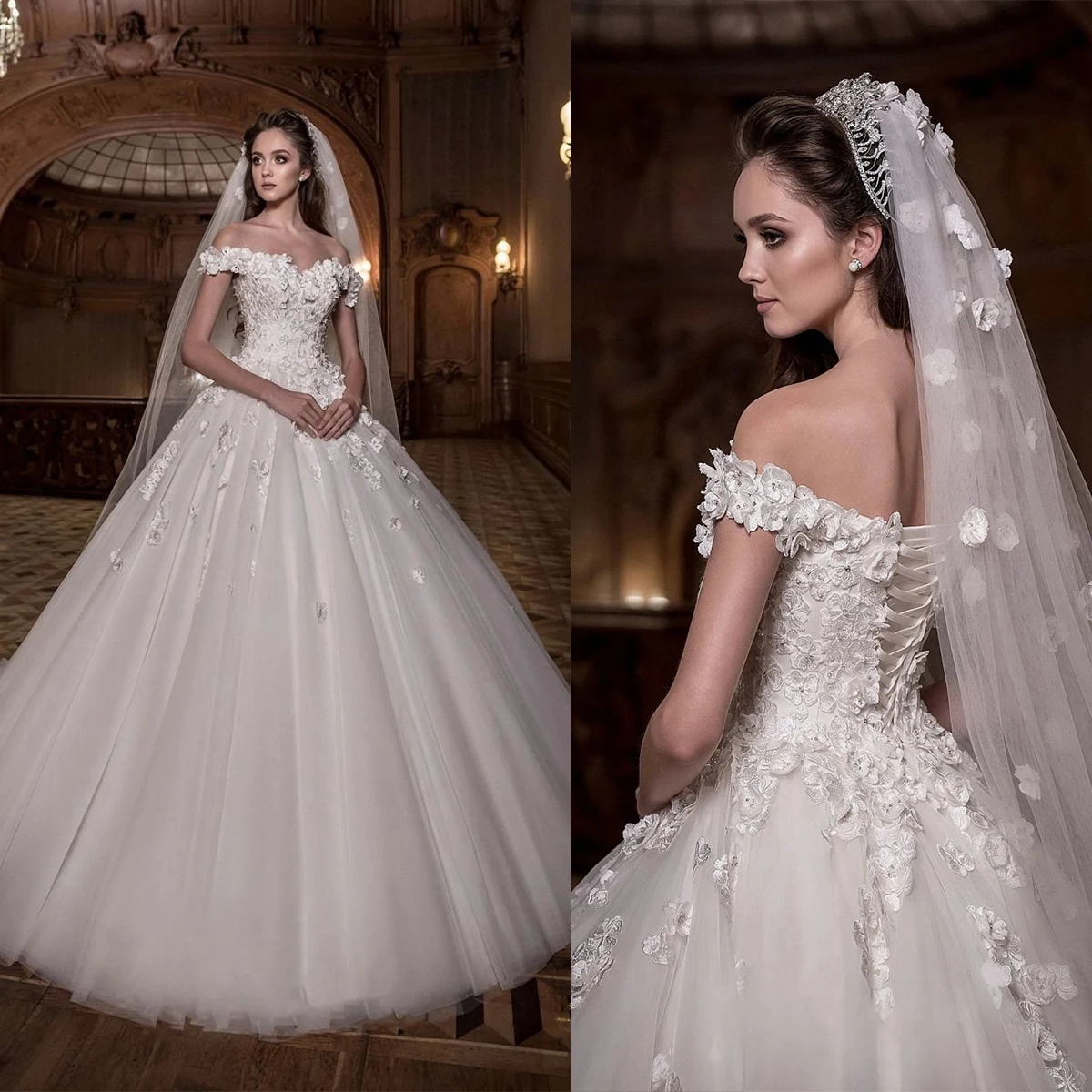 Vintage A-Line Wedding Dress For Women Appliques Bridal Gown Sleeveless Off-Shoulder Skirt Sweep Train Dresses
Vintage A-Line Wedding Dress For Women Appliques Bridal Gown Sleeveless Off-Shoulder Skirt Sweep Train Dresses