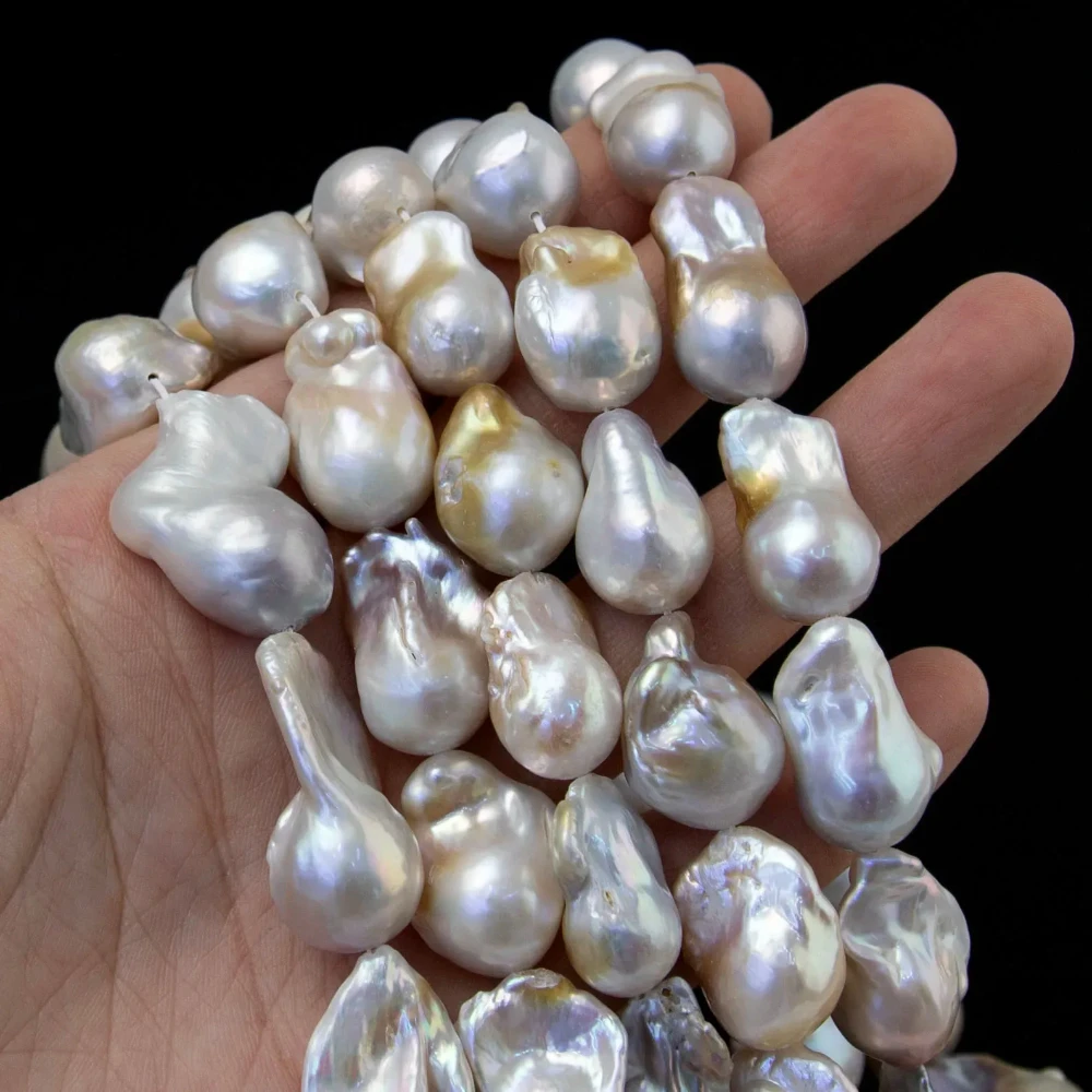 13-25mm Baroque White Natural Freshwater Pearl Loose Beads Strand for Jewelry Making Bracelet Necklace Earring Accessories
13-25mm Baroque White Natural Freshwater Pearl Loose Beads Strand for Jewelry Making Bracelet Necklace Earring Accessories