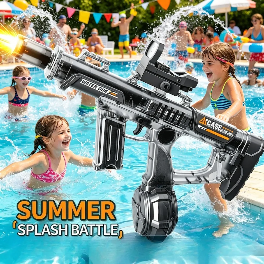Simulated Firing and Recoil Electric Water Gun Toys Continuous Shooting Water Guns with Led Automatic Summer Outdoor Toys
Simulated Firing and Recoil Electric Water Gun Toys Continuous Shooting Water Guns with Led Automatic Summer Outdoor Toys