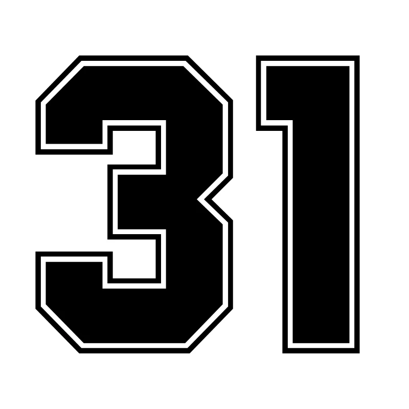 Personalized Lucky Number 31 Dazzle Cool Car Sticker PVC High-quality Bumper Body Decorate Sun Protection Cover Scratches Decal
Personalized Lucky Number 31 Dazzle Cool Car Sticker PVC High-quality Bumper Body Decorate Sun Protection Cover Scratches Decal