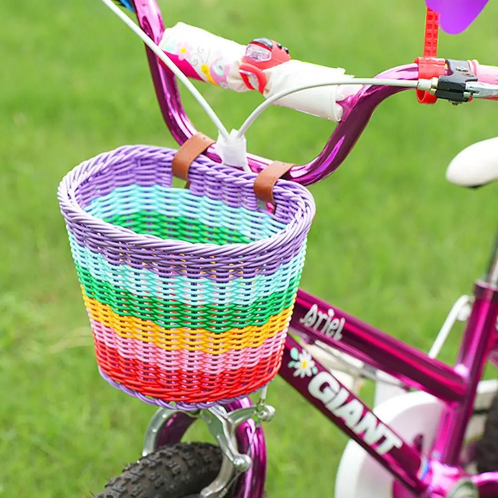 Colorful Rattan Bicycle Basket Removable Handwoven Tiny Tricycle Baskets Waterproof Beautiful Bike Woven Baskets Outdoor
Colorful Rattan Bicycle Basket Removable Handwoven Tiny Tricycle Baskets Waterproof Beautiful Bike Woven Baskets Outdoor