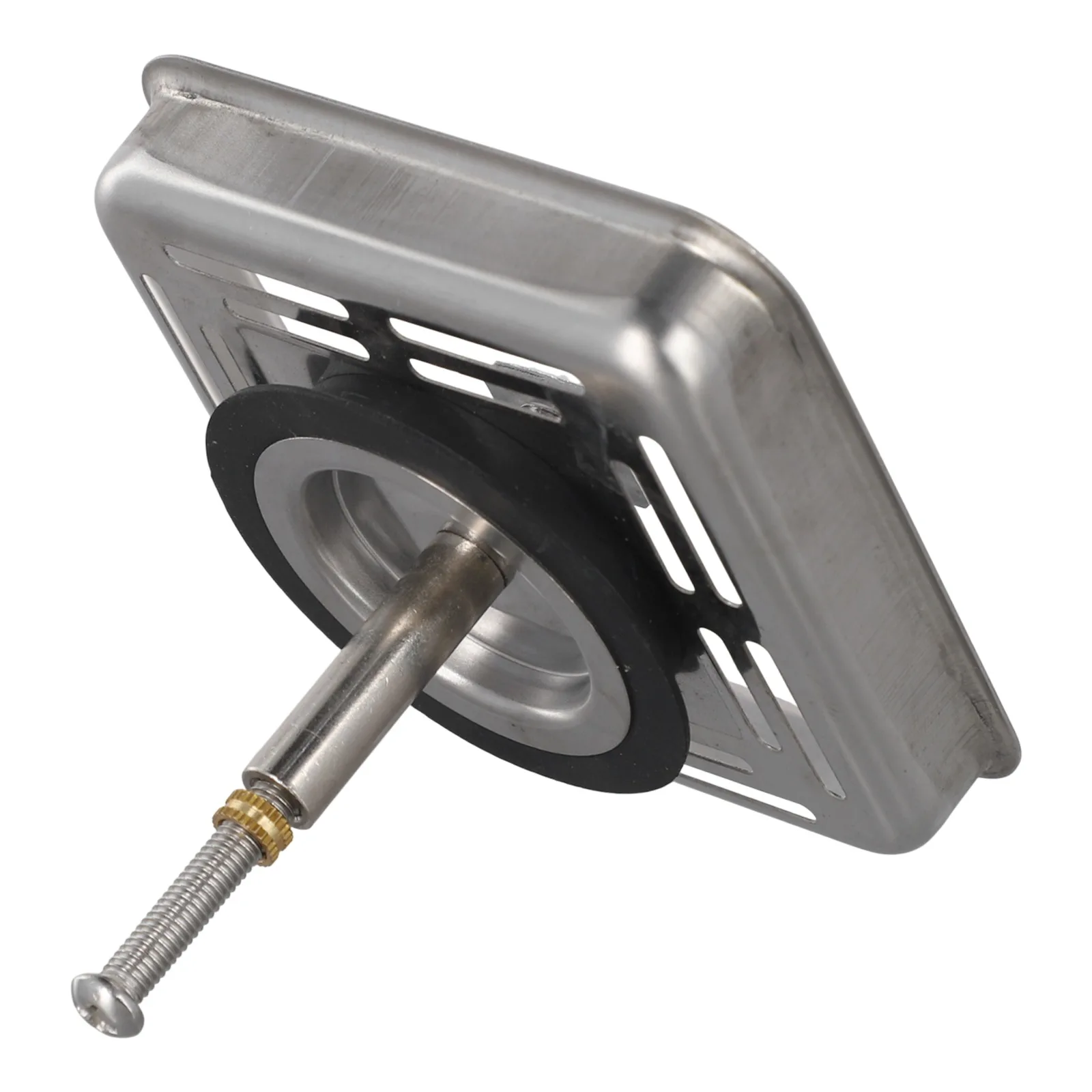Kitchen Sink Strainer Stainless Steel 79mm Square with Post Stopper for Effective Food Debris Filtering and Drain Protection
Kitchen Sink Strainer Stainless Steel 79mm Square with Post Stopper for Effective Food Debris Filtering and Drain Protection