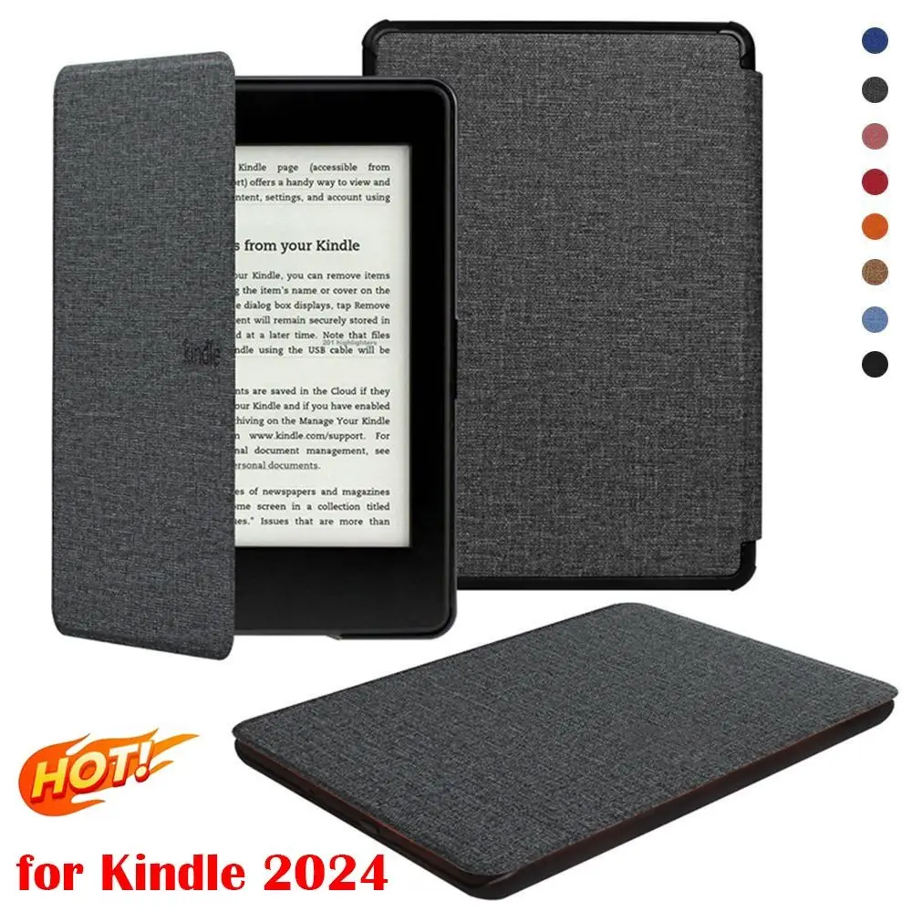 Auto Sleep/Wake 6 inch e-Reader Case Leather Shockproof Protective Shell Ultra Slim for Kindle 2024 (12th Generation)
Auto Sleep/Wake 6 inch e-Reader Case Leather Shockproof Protective Shell Ultra Slim for Kindle 2024 (12th Generation)