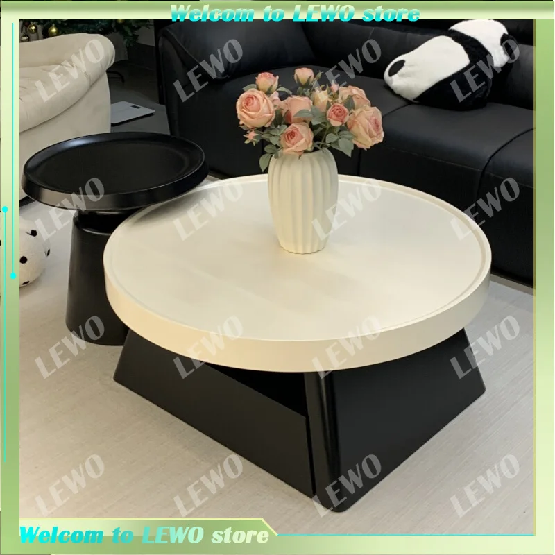 2025 New Arrival Round Black & White Coffee Table French Cream Style Minimalist Luxury For Small Living Rooms Home Furniture 
2025 New Arrival Round Black & White Coffee Table French Cream Style Minimalist Luxury For Small Living Rooms Home Furniture