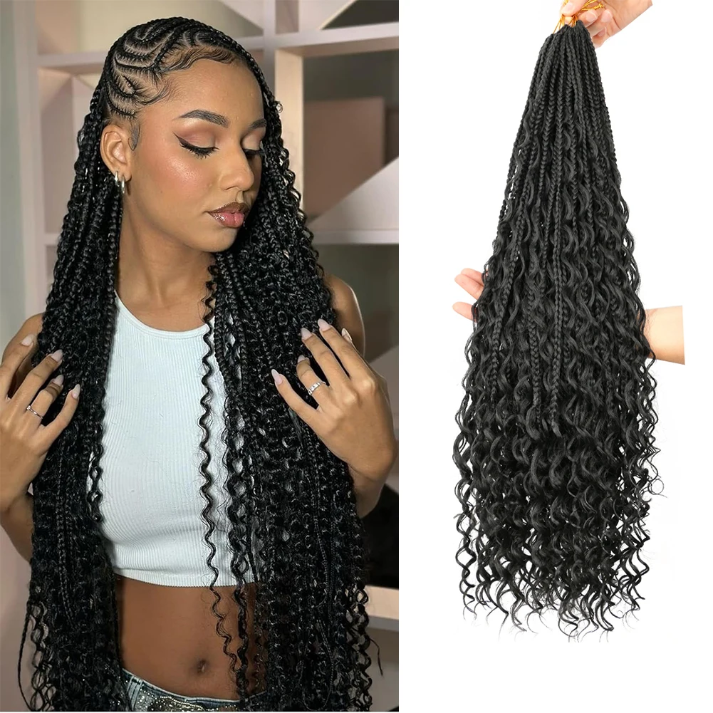 Goddess Boho Box Braids Crochet Hair 28 Inch Crochet Box Braids for Black Women Pre Looped
Goddess Boho Box Braids Crochet Hair 28 Inch Crochet Box Braids for Black Women Pre Looped