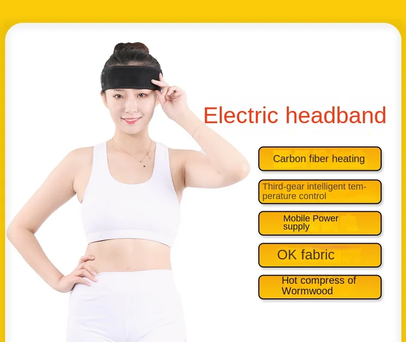 Electrically heated headband maternity confinement windproof headband sweat-absorbing can be put wormwood bag
Electrically heated headband maternity confinement windproof headband sweat-absorbing can be put wormwood bag