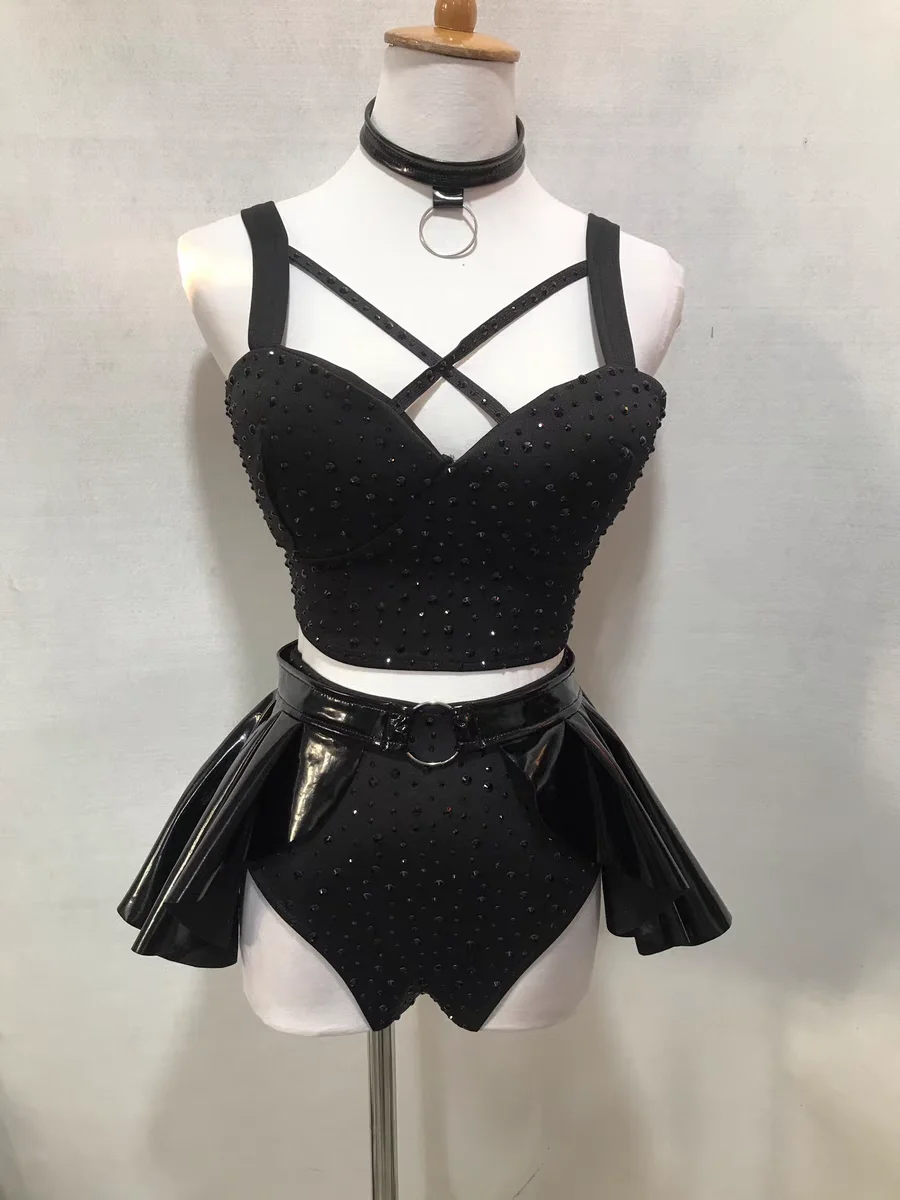 Nightclub Bar Holiday Party Female Singer Jazz Pole Dance Stage Performance Clothing Shining Hot Diamond Split Suit
Nightclub Bar Holiday Party Female Singer Jazz Pole Dance Stage Performance Clothing Shining Hot Diamond Split Suit