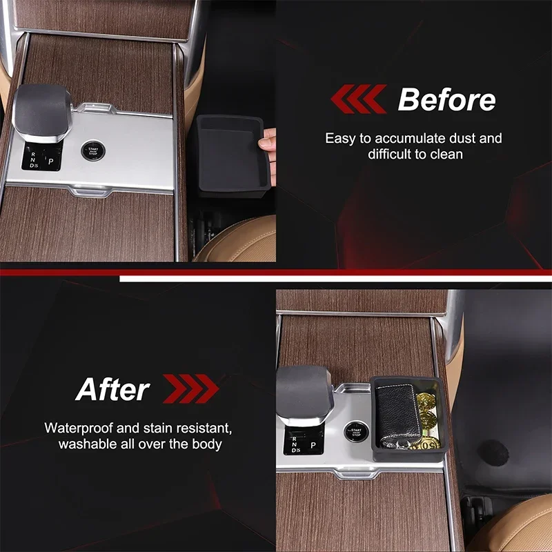 For Land Rover Range Rover Vogue L460 2024+ Center Console Center Shift Storage Box Mobile Phone Tray Silicone Accessories
For Land Rover Range Rover Vogue L460 2024+ Center Console Center Shift Storage Box Mobile Phone Tray Silicone Accessories