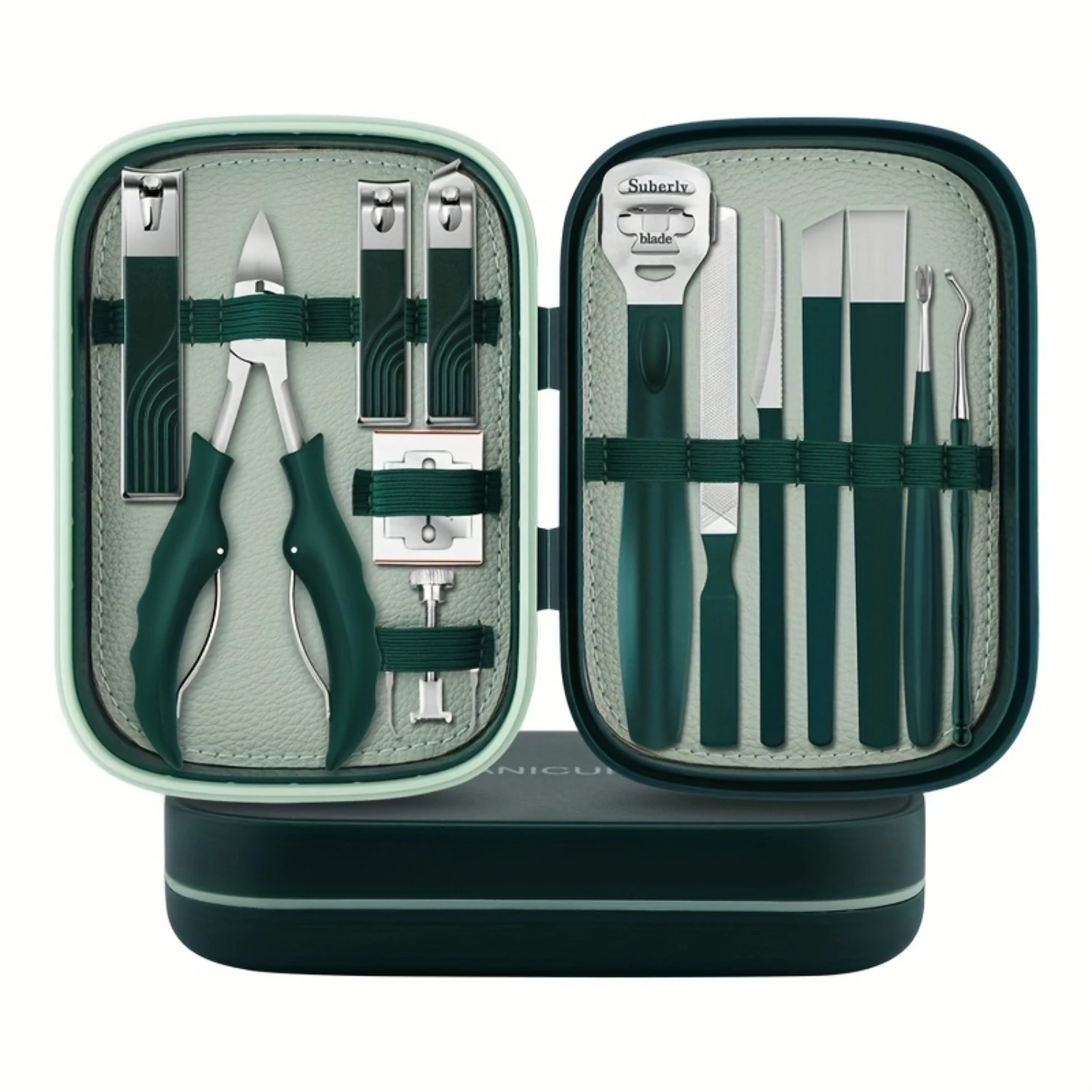 13-Piece Nail Clippers Set With Cuticle Trimmer & Pusher - Portable Manicure Tools For Use, No Batteries Required
13-Piece Nail Clippers Set With Cuticle Trimmer & Pusher - Portable Manicure Tools For Use, No Batteries Required