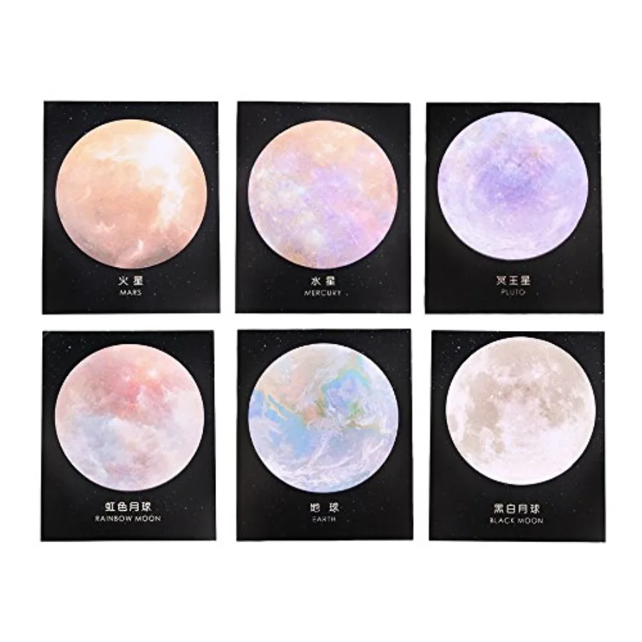 Planet Sticky Note, Moon Earth Sticky Notes Cute Fun Cool Circle Self-Adhesive Note Self-Stick Memo Pad Notes for College Class
Planet Sticky Note, Moon Earth Sticky Notes Cute Fun Cool Circle Self-Adhesive Note Self-Stick Memo Pad Notes for College Class