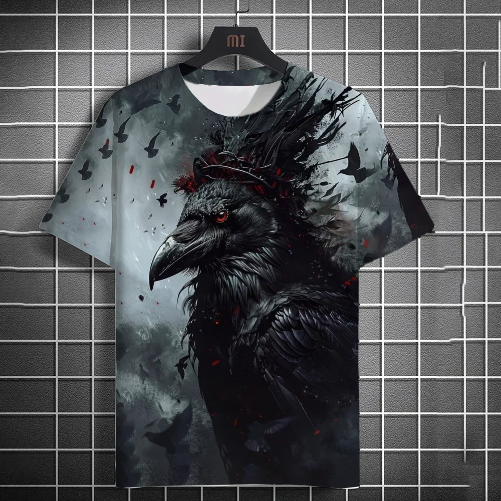 New Men's Summer Men's Casual T-shirt 3d Printed Crow Eagle Vulture Print Unisex Short-sleeved Fashion Trend Home Wear
New Men's Summer Men's Casual T-shirt 3d Printed Crow Eagle Vulture Print Unisex Short-sleeved Fashion Trend Home Wear