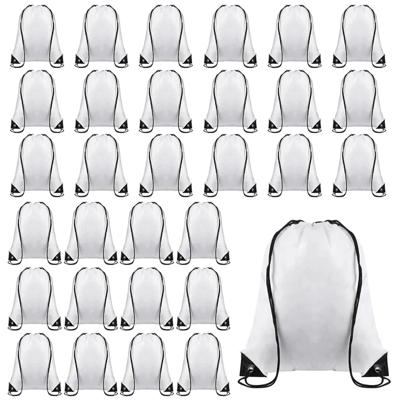 Practical-30 PCS Blank Sublimation Drawstring Bags White Oxford Cloth Reusable Cinch Bag Sackpack
Practical-30 PCS Blank Sublimation Drawstring Bags White Oxford Cloth Reusable Cinch Bag Sackpack