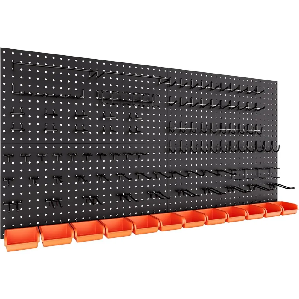 48x24 Inch Metal Peg Board Kit with 1/4" Pegboard Hooks Accessories, 160PCS Black Pegboard Wall Organizer Pegboard Panels
48x24 Inch Metal Peg Board Kit with 1/4" Pegboard Hooks Accessories, 160PCS Black Pegboard Wall Organizer Pegboard Panels
