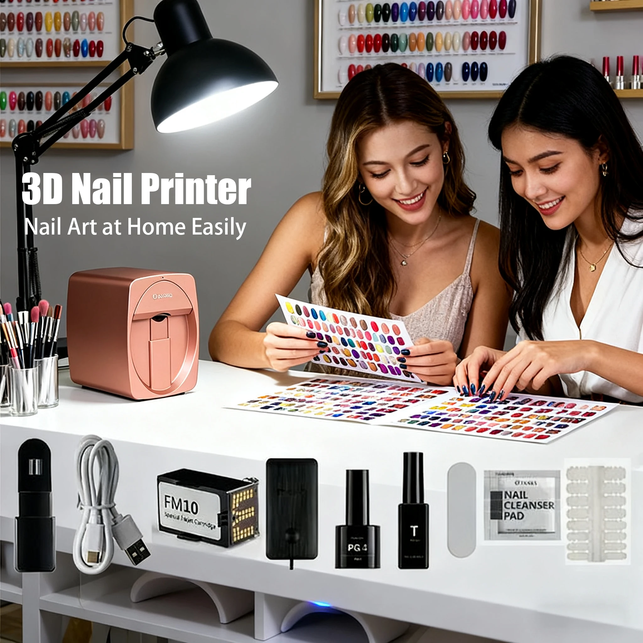 O2NAILS Intelligent 3D Nail Printing Solution - Professional Digital Equipment Meets Salon Standards And Personal Use Needs
O2NAILS Intelligent 3D Nail Printing Solution - Professional Digital Equipment Meets Salon Standards And Personal Use Needs