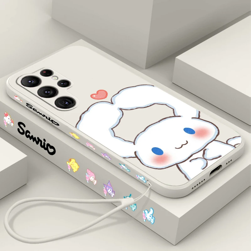 Cinnamoroll Cartoon Girl Love Liquid Left Rope For Samsung Galaxy S24 S23 S22 S21 S20 FE S10 Ultra Plus Lite 5G Soft Phone Case
Cinnamoroll Cartoon Girl Love Liquid Left Rope For Samsung Galaxy S24 S23 S22 S21 S20 FE S10 Ultra Plus Lite 5G Soft Phone Case