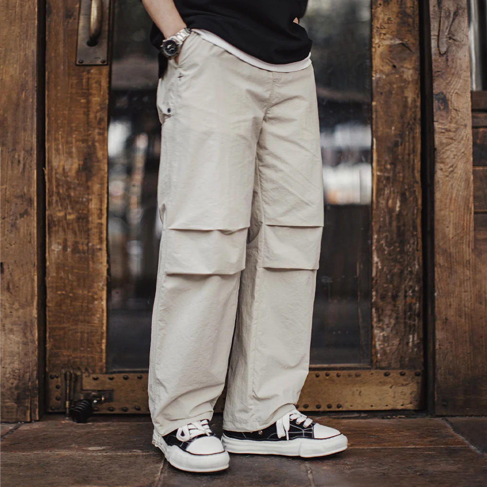 Maden New Vintage Wrinkled Paratrooper Pants Thin Elastic Waist Casual Straight Trousers for Men's Spring Versatile Sweatpants
Maden New Vintage Wrinkled Paratrooper Pants Thin Elastic Waist Casual Straight Trousers for Men's Spring Versatile Sweatpants