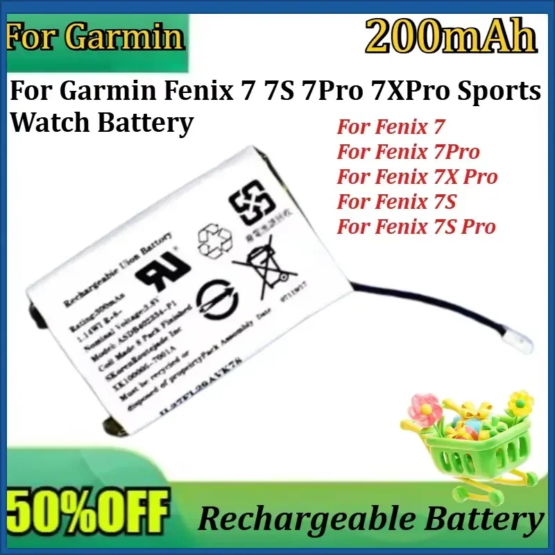New High Quality Replacement Battery for Garmin Fenix 7 7S 7Pro 7XPro Sports Watch Battery
New High Quality Replacement Battery for Garmin Fenix 7 7S 7Pro 7XPro Sports Watch Battery