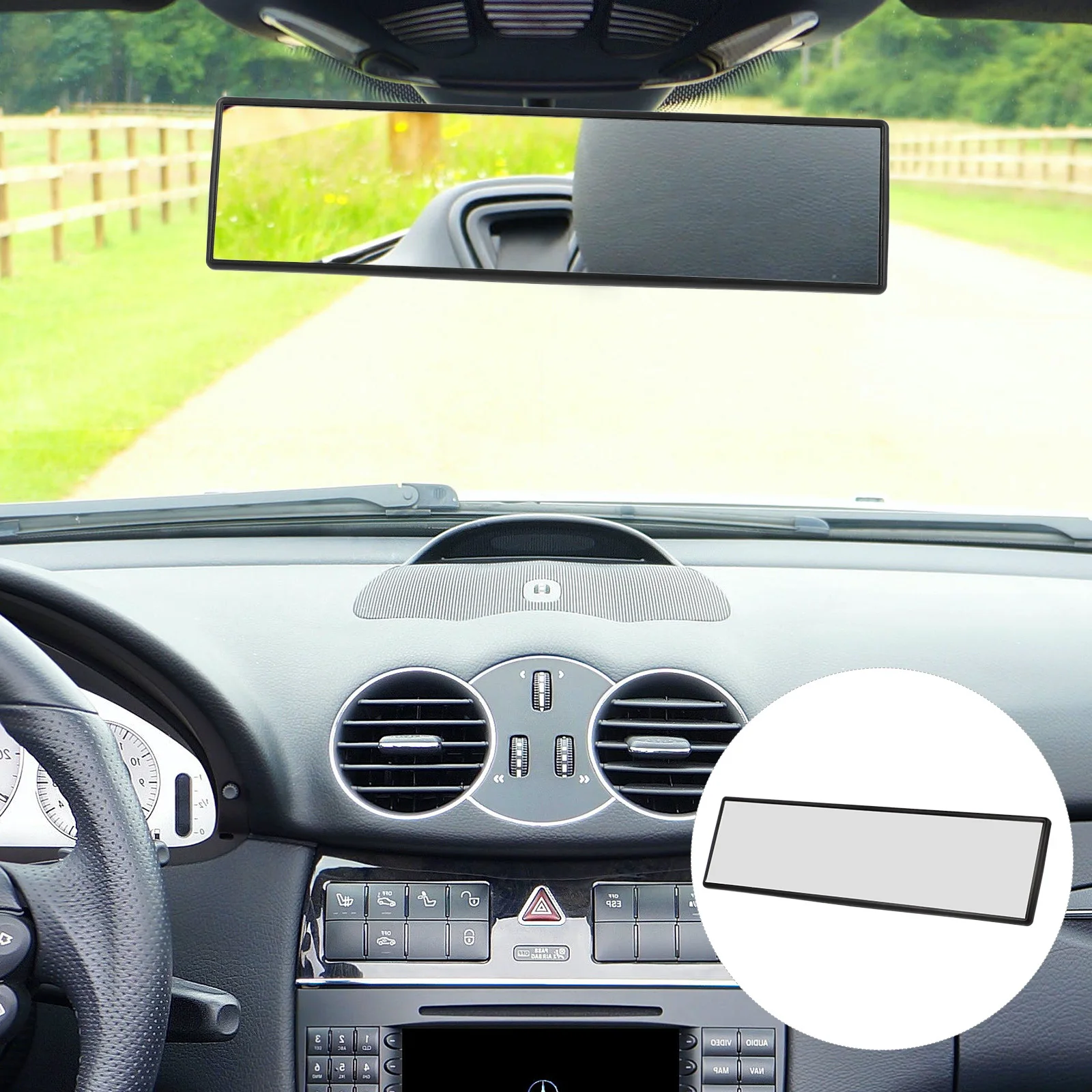 Car Rearview Mirror Large View Interior Clip-on High Definition Glass Shockproof Universal Replacement Accessories for Suv Truck
Car Rearview Mirror Large View Interior Clip-on High Definition Glass Shockproof Universal Replacement Accessories for Suv Truck