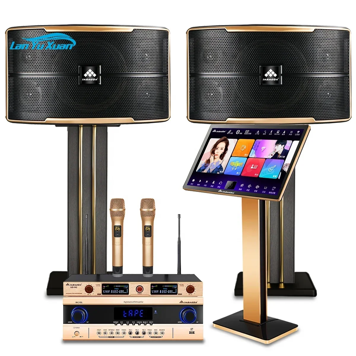 InAndOn 21.5" 4TB Home Dual System Wifi Touch Screen Karaoke Player with Speakers Microphones All-in-one Karaoke Machine Set
InAndOn 21.5" 4TB Home Dual System Wifi Touch Screen Karaoke Player with Speakers Microphones All-in-one Karaoke Machine Set