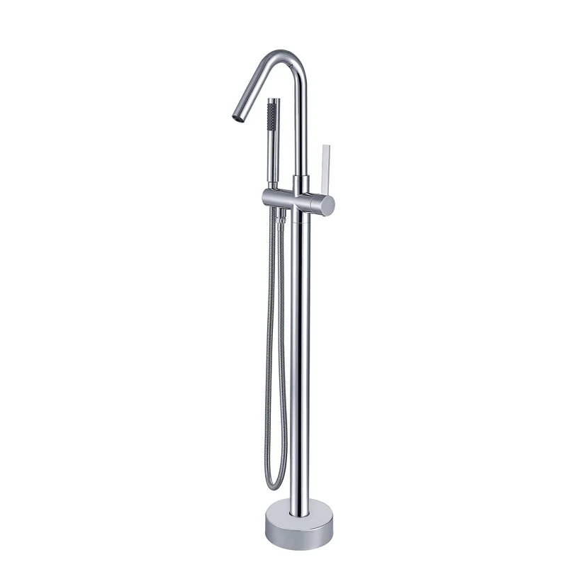 Freestanding Bathtub Faucet with Integrated Hand Shower
Freestanding Bathtub Faucet with Integrated Hand Shower