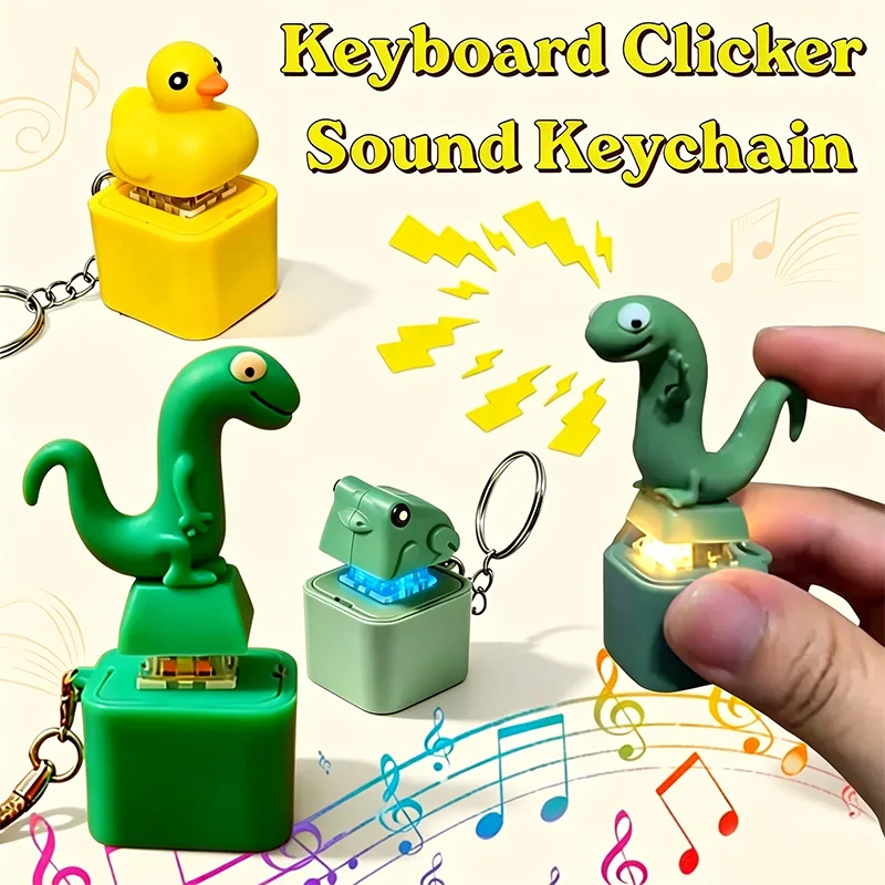 Funny Frog Duck Key chains Rechargeable Keyboard Clicker Sound Keyring with LED Light for Stress Relief Fashion Jewelry 2026
Funny Frog Duck Key chains Rechargeable Keyboard Clicker Sound Keyring with LED Light for Stress Relief Fashion Jewelry 2026