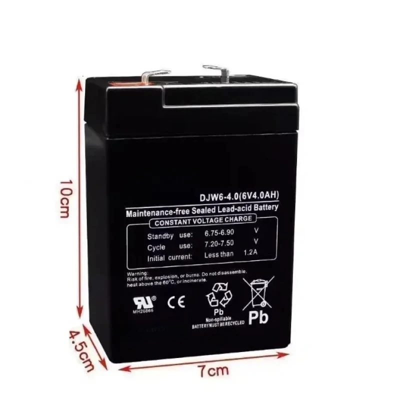 6V 4AH Battery Rechargeable lead-acid Accumulator for children's toy cars Electronic Scale Instruments
6V 4AH Battery Rechargeable lead-acid Accumulator for children's toy cars Electronic Scale Instruments