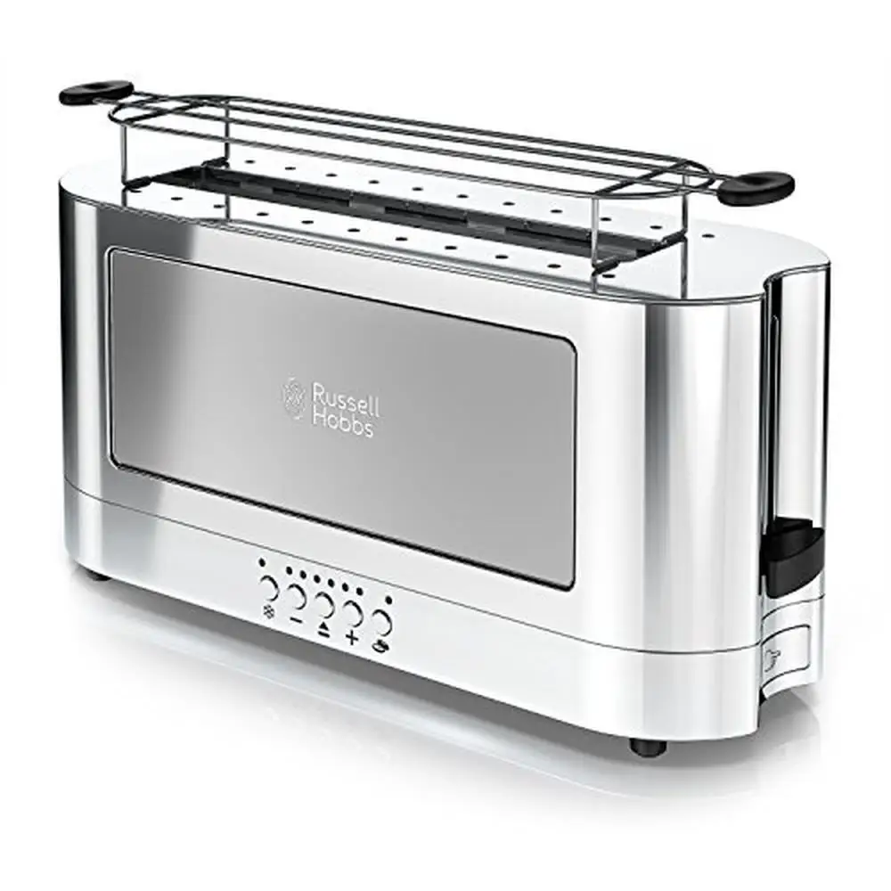 Long 2-Slice Toaster Removable Warming Rack Bagel Frozen Control Silver Stainless Steel
Long 2-Slice Toaster Removable Warming Rack Bagel Frozen Control Silver Stainless Steel