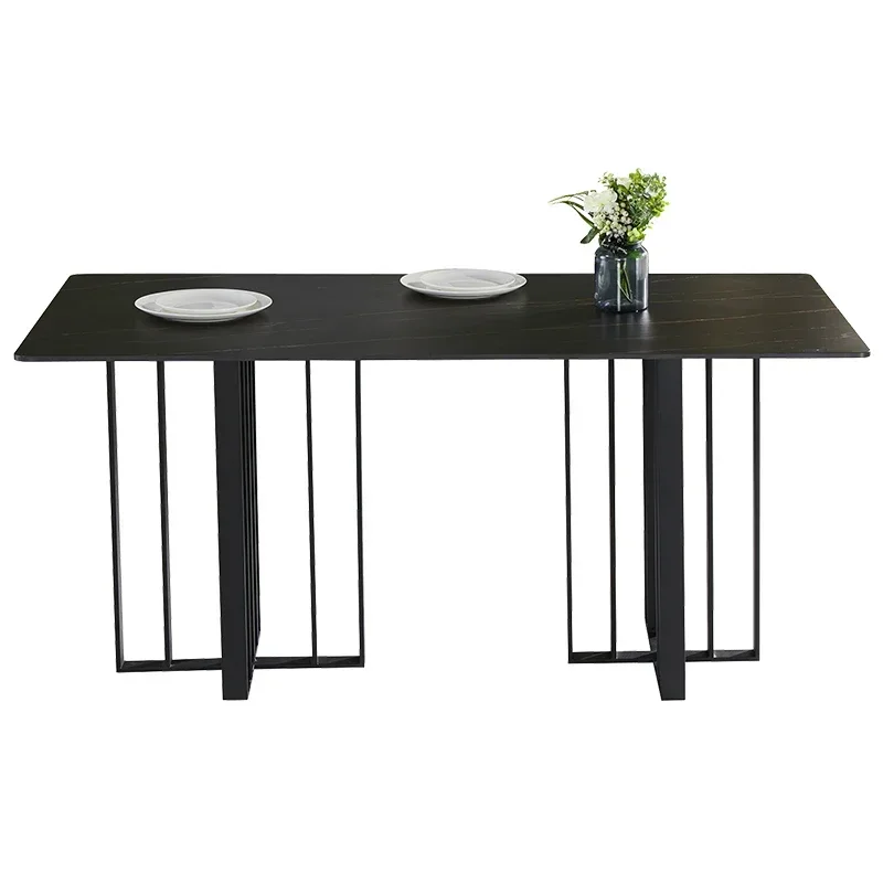 1Light Luxury Dining Table Rectangular Dining-Table Chair Combination Modern Simple Dining Table Kitchen Table
1Light Luxury Dining Table Rectangular Dining-Table Chair Combination Modern Simple Dining Table Kitchen Table