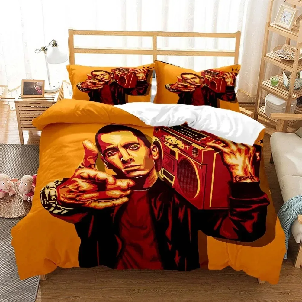 Hip -hop sänger Eminem 3D printed bedding duvet cover Queen bedding set Soft and comfortable customized King size bedding set
Hip -hop sänger Eminem 3D printed bedding duvet cover Queen bedding set Soft and comfortable customized King size bedding set