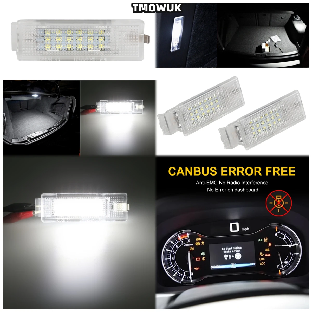 Super Bright 12V LED Trunk Light For VW Golf Mk4-Mk7 Jetta Passat CC - CANbus Error-Free OE Style Interior Dome Light
Super Bright 12V LED Trunk Light For VW Golf Mk4-Mk7 Jetta Passat CC - CANbus Error-Free OE Style Interior Dome Light