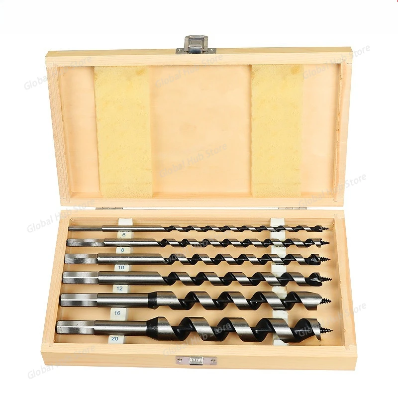 6PCS 6/8/10/12/16/20mm Auger Drill Bits Wood Carpenter Masonry Wood Drills Set for woodworking
6PCS 6/8/10/12/16/20mm Auger Drill Bits Wood Carpenter Masonry Wood Drills Set for woodworking