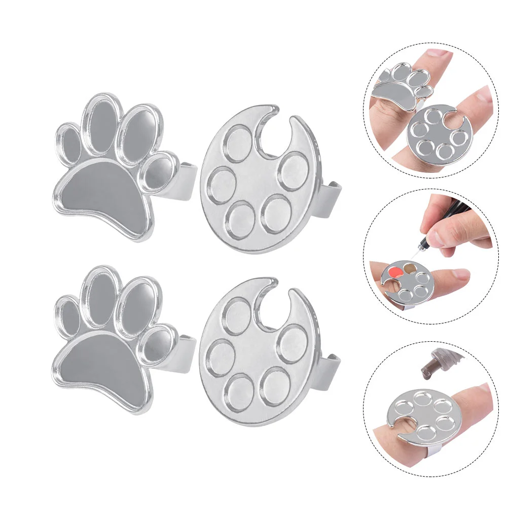 4 Pcs Manicure Tools Nail Polish Tray Pores Color Pallet Finger Ring Plate Palettes Stainless Steel Paint
4 Pcs Manicure Tools Nail Polish Tray Pores Color Pallet Finger Ring Plate Palettes Stainless Steel Paint