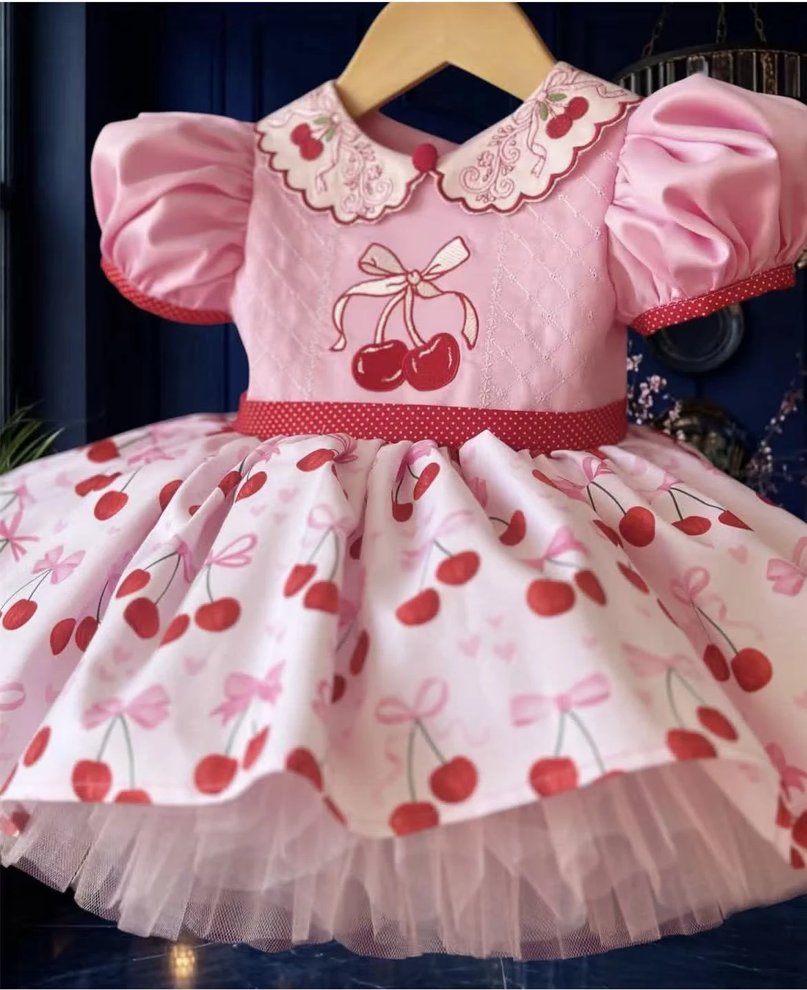 0-12Y Baby Girl Summer Pink Cherry Embroidery Vintage Princess Dress for Birthday Photography Holiday Eid B544
0-12Y Baby Girl Summer Pink Cherry Embroidery Vintage Princess Dress for Birthday Photography Holiday Eid B544