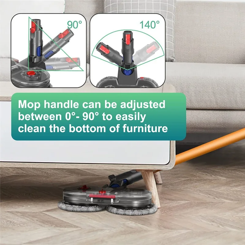 L65A Electric Mop Attachment for Dyson V12 Detect Slim Vacuum Cleaner Mop Attachment with 6 Mop Pads and Removable Water Tank
L65A Electric Mop Attachment for Dyson V12 Detect Slim Vacuum Cleaner Mop Attachment with 6 Mop Pads and Removable Water Tank