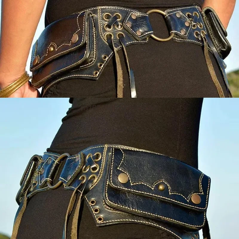 Steampunk Leather Utility Hip Belt Bag Waist Pocket Fanny Pack Props Women Medieval Pirate Cosplay Costume Accessory
Steampunk Leather Utility Hip Belt Bag Waist Pocket Fanny Pack Props Women Medieval Pirate Cosplay Costume Accessory