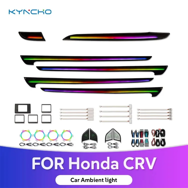 KYNCHO for CRV 2017 2022 Auto Interior Car Ambient Light Symphony Colors 12V LED Neon El Wire Strip Car Accessories
KYNCHO for CRV 2017 2022 Auto Interior Car Ambient Light Symphony Colors 12V LED Neon El Wire Strip Car Accessories