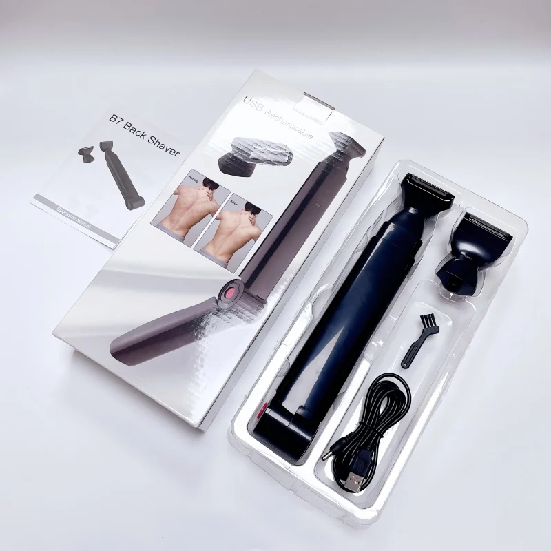Электрическое устройство для удаления волос с зарядкой через USB — растягивающаяся бритва для бритья спины — мужской инструмент для стрижки и бритья волос на теле
Электрическое устройство для удаления волос с зарядкой через USB — растягивающаяся бритва для бритья спины — мужской инструмент для стрижки и бритья волос на теле
