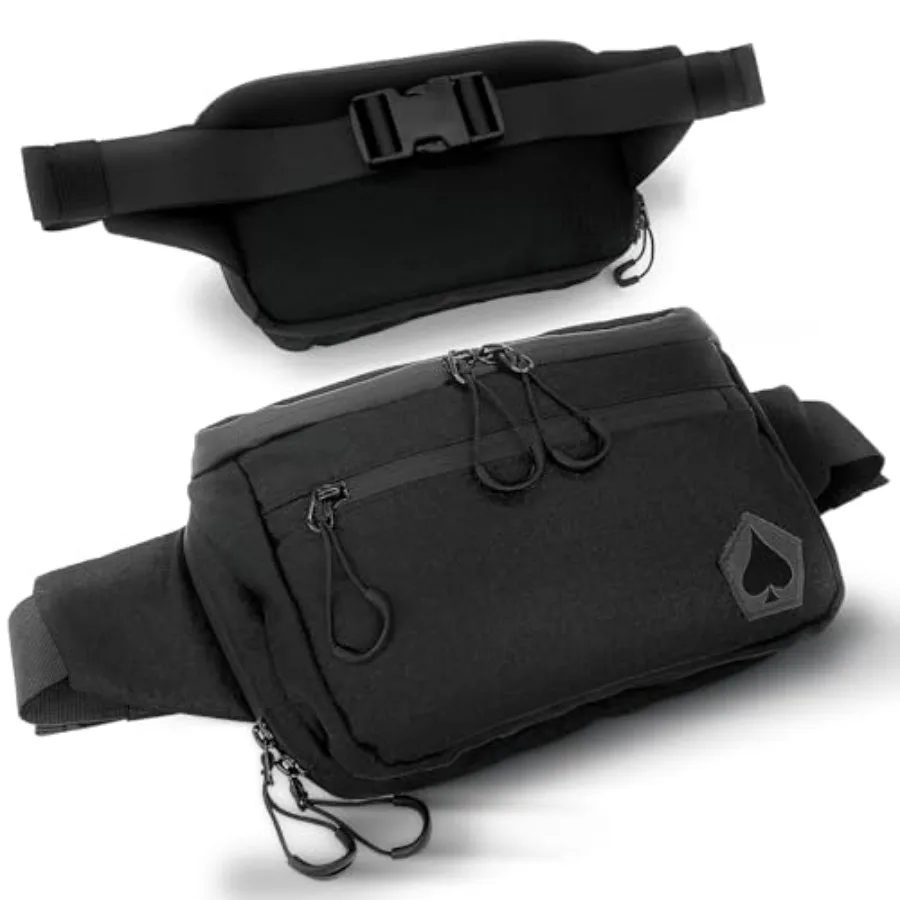 Tactical Fanny Pack Waterproof Fanny Belt Bag Pack with Adjustable Waist - 500D Nylon with Quick-Access Pockets - Everyday EDC
Tactical Fanny Pack Waterproof Fanny Belt Bag Pack with Adjustable Waist - 500D Nylon with Quick-Access Pockets - Everyday EDC